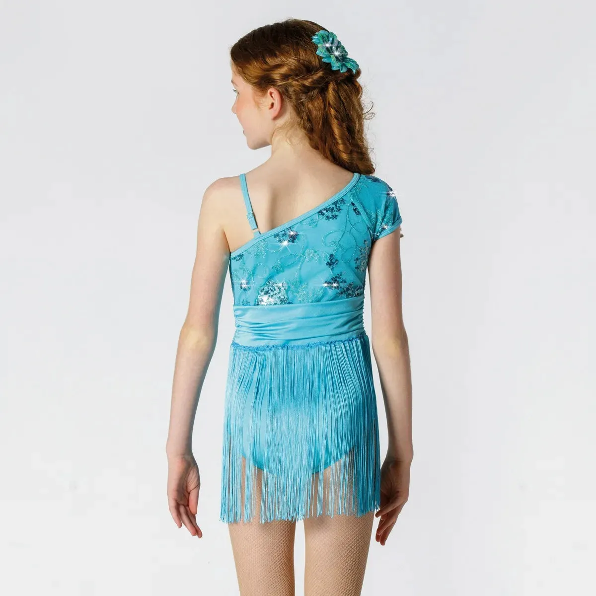 1st Position Sequinned Bodice Leotard with Fringe Skirt