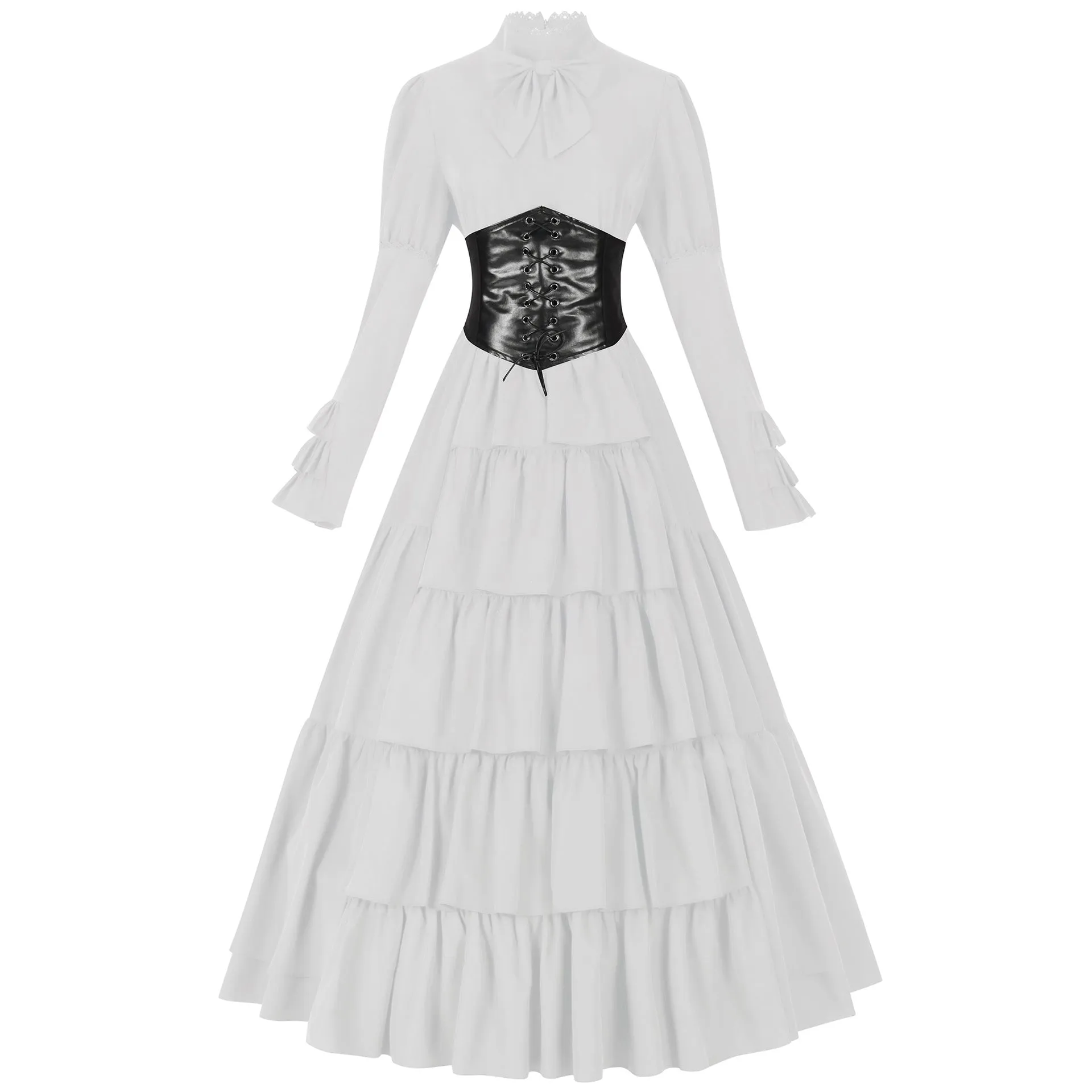 Amozae pretty halloween costumes Trade Middle East Court Dress Large Swing Dress Retro Medieval Long Dress Women's Skirt