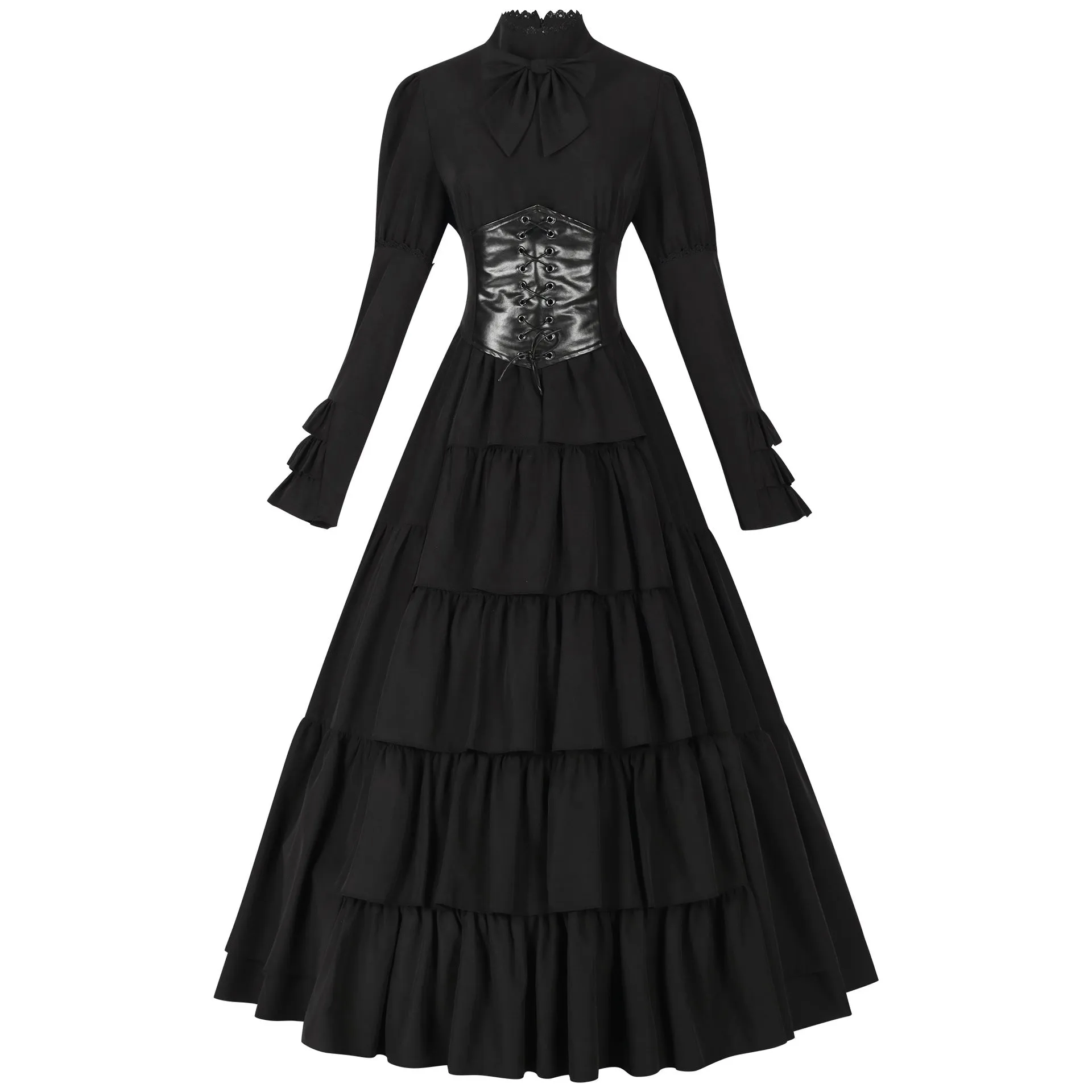 Amozae pretty halloween costumes Trade Middle East Court Dress Large Swing Dress Retro Medieval Long Dress Women's Skirt