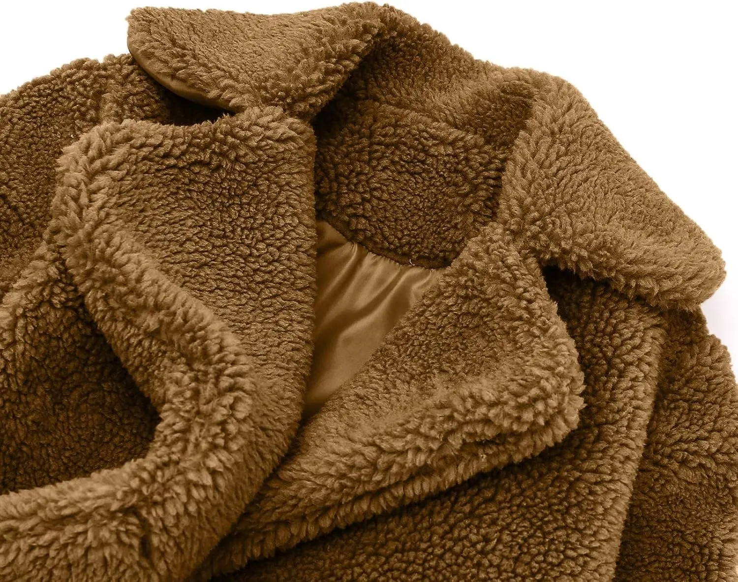 Baby Girls Faux Fur Teddy Long Coat Tollder Kids Winter Fleece Jacket Warm Outwear Clothes