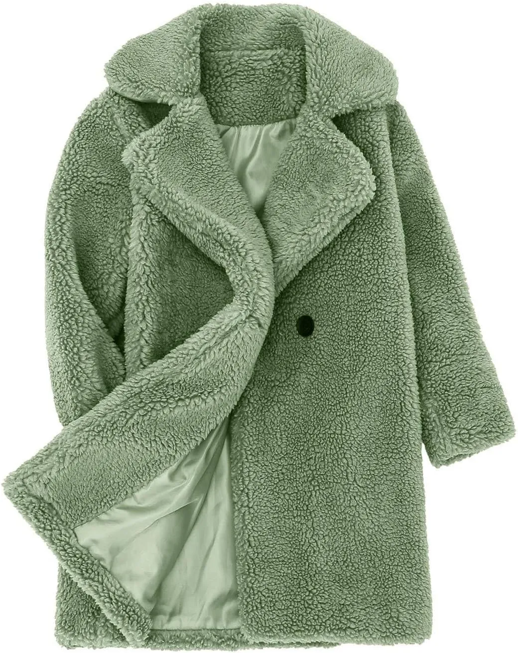 Baby Girls Faux Fur Teddy Long Coat Tollder Kids Winter Fleece Jacket Warm Outwear Clothes