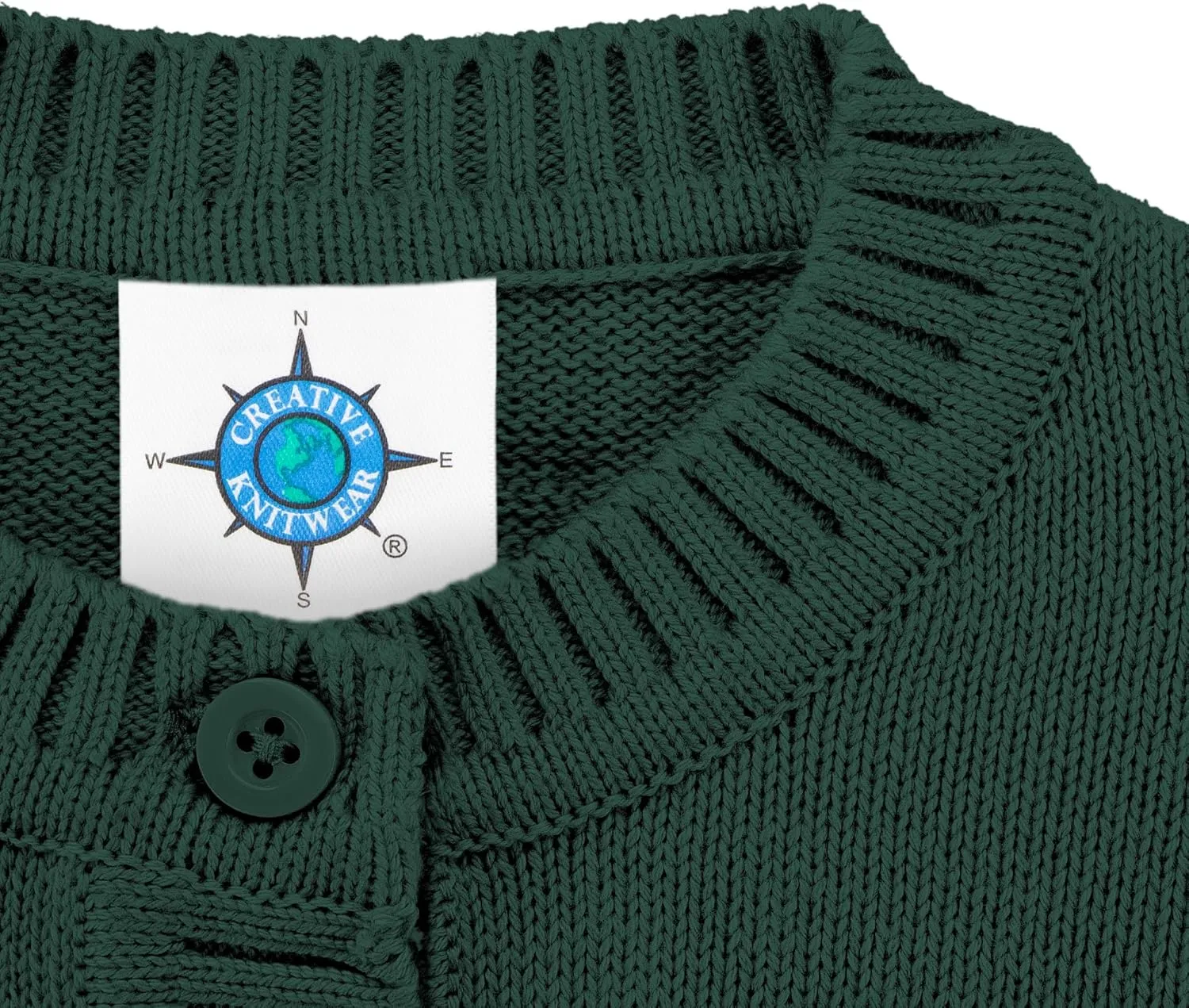 Creative Knitwear College Baby Cardigan Sweater - Long Sleeve, Multiple Colors, for Boys & Girls (0 Months - 4T)