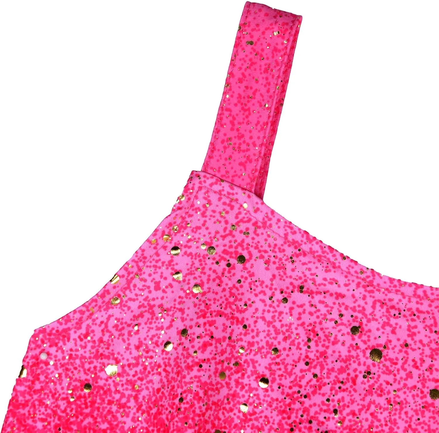 Girls Sparkly 2 Pieces Outfit Kids Crop Top and Skirt Set Birthday Music Party Dress Up