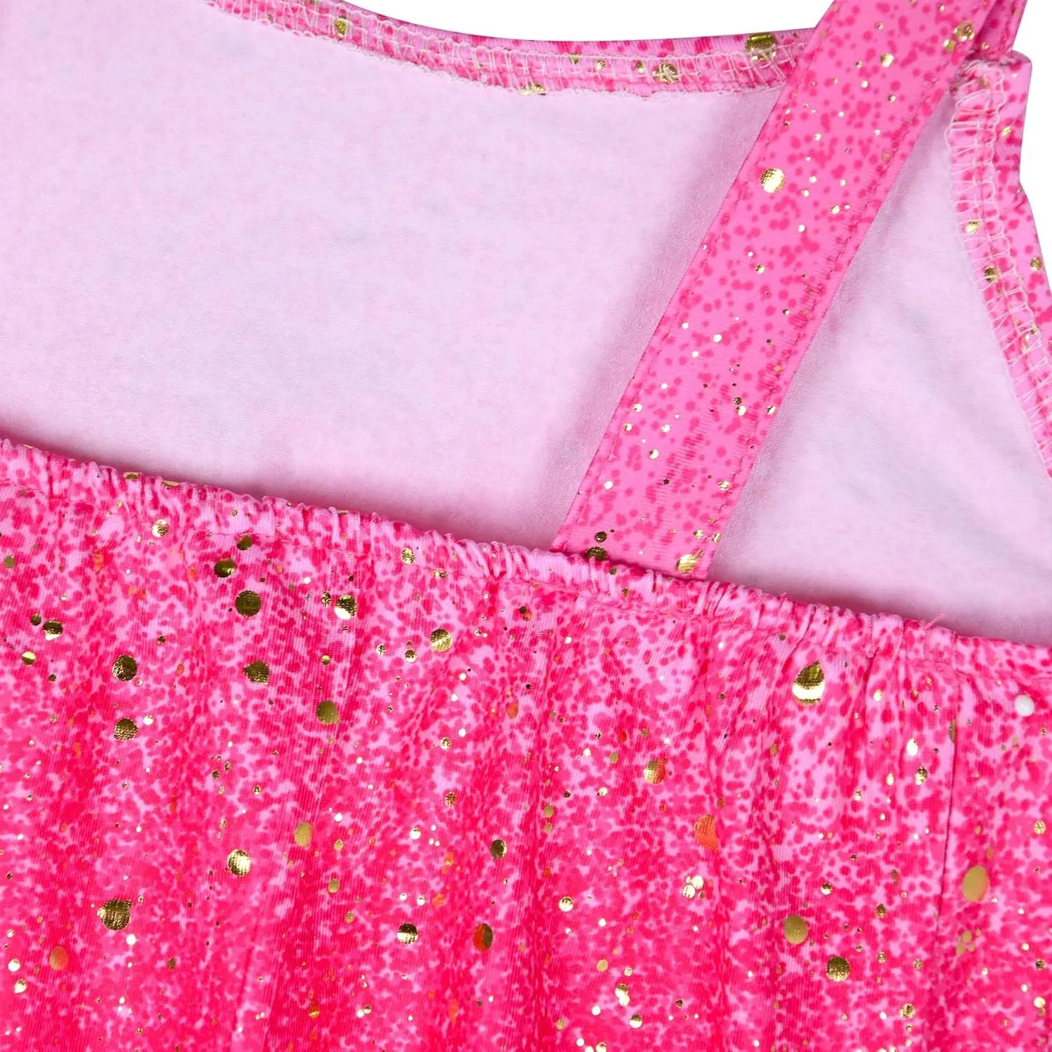 Girls Sparkly 2 Pieces Outfit Kids Crop Top and Skirt Set Birthday Music Party Dress Up