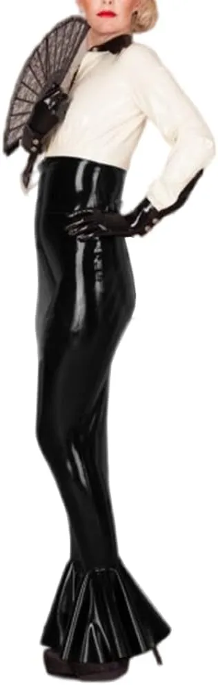 Mermaid PVC Skirt Sissy Hobble Skirts High Waist Latex Leather Tight Maxi Bodycon Skirt Club Party Wear Gothic Pencil Skirt