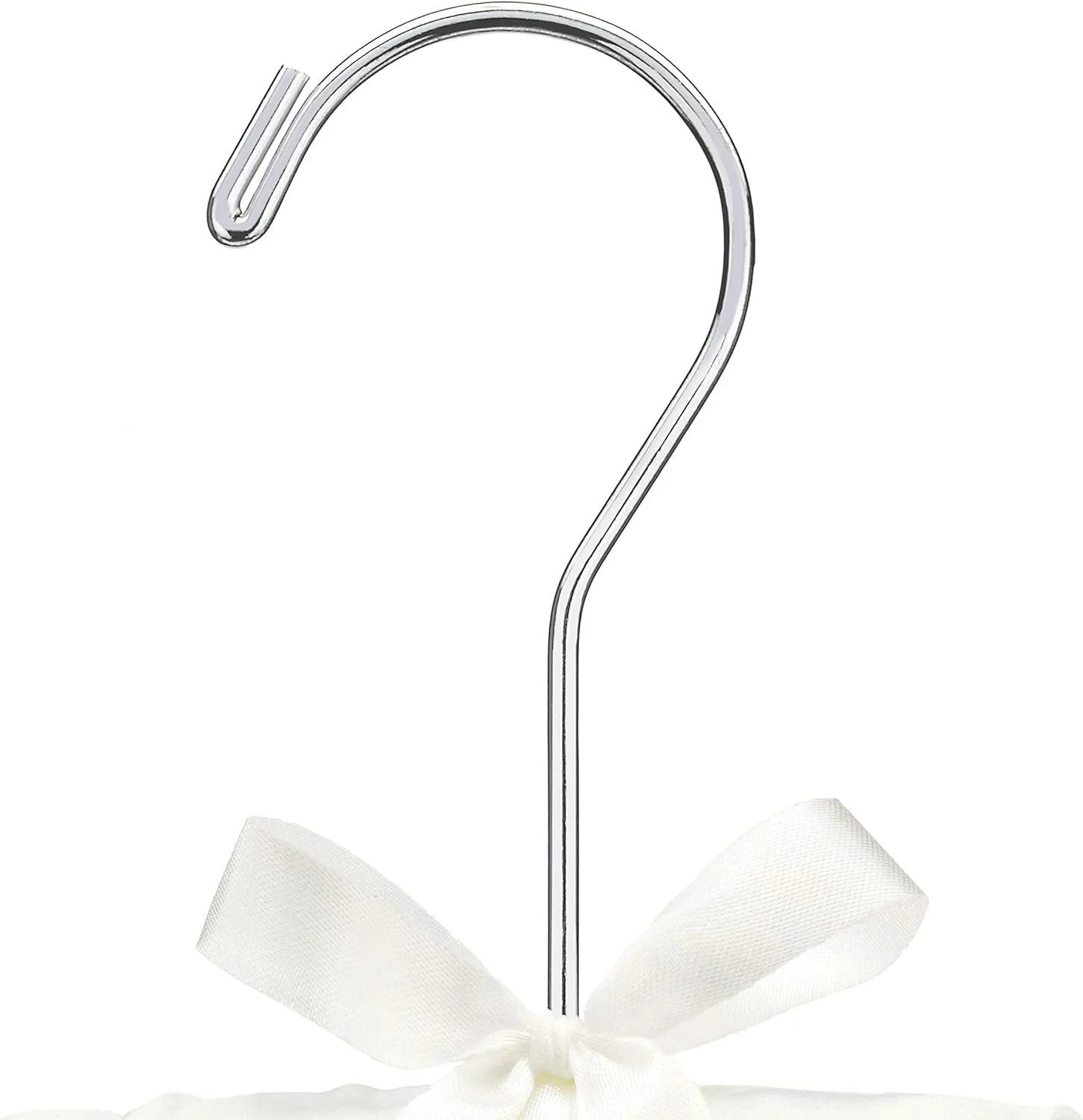 Whitmor 8PK Sat Blouse Hanger, 8 Count, Bone