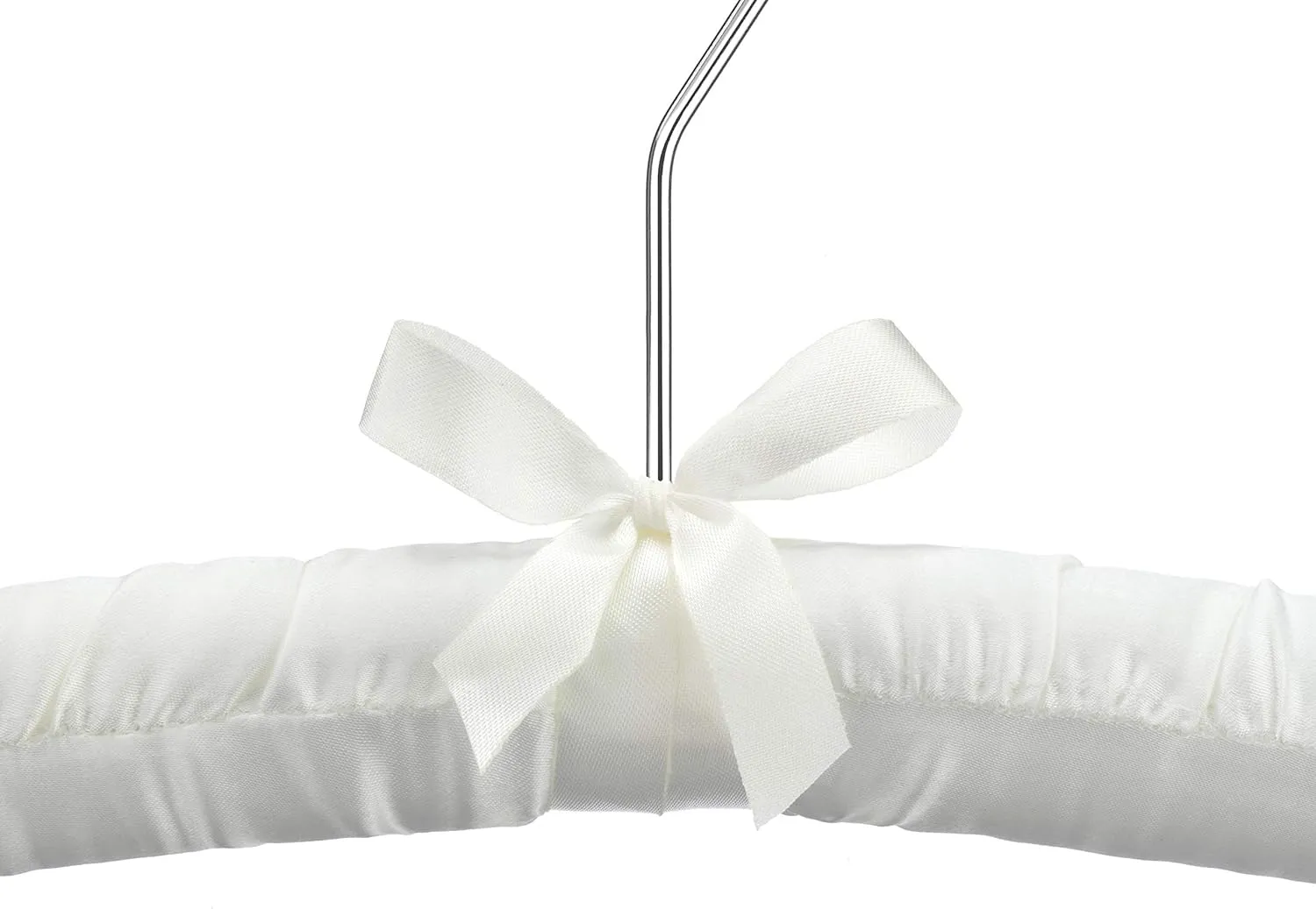 Whitmor 8PK Sat Blouse Hanger, 8 Count, Bone