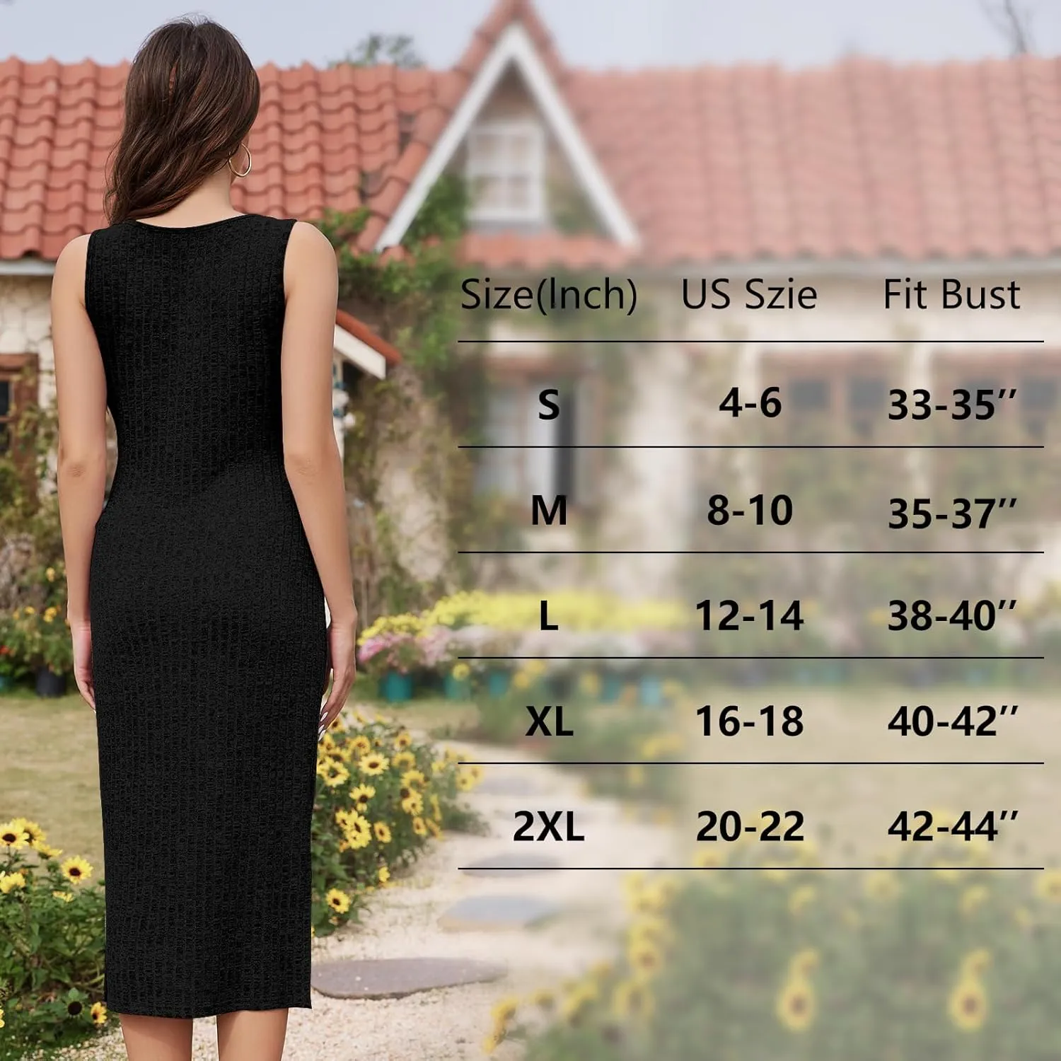 Women's 2024 Fashion Stretchy Maternity Tank Dress,Sleeveless Ribbed Maternity Dress for Baby Shower