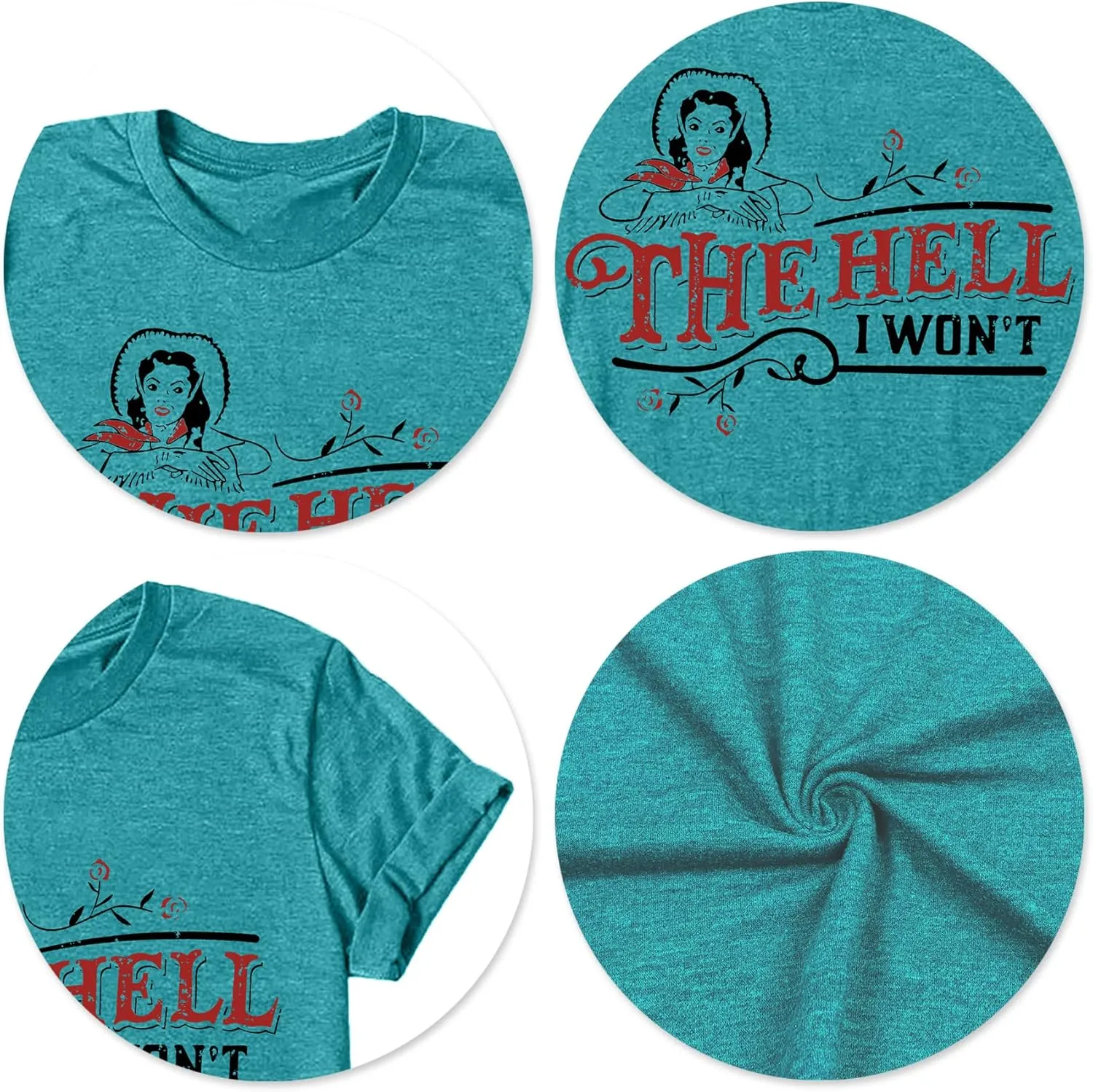 Womens Vintage Graphic T-Shirt Funny Saying Tees Casual Short Sleeve Top